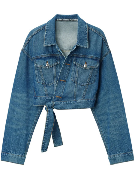  Alexander Wang Wrapped Trucker Jacket - Blue 