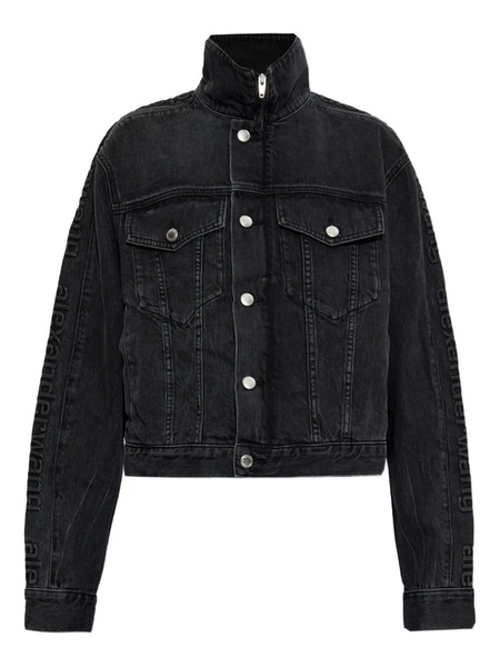  Alexander Wang Zip-up Denim Jacket - Black 