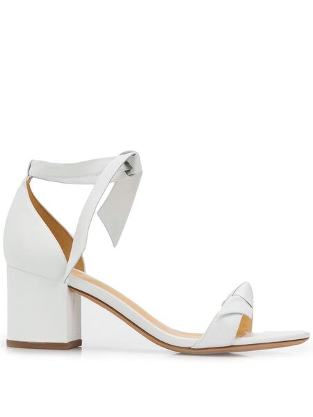  Alexandre Birman Block Heel Sandals - White 