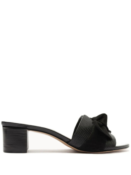  Alexandre Birman Maxi Clarita Block 45 Mules - Black 