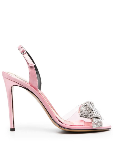  Alexandre Vauthier Bow-detail Open-toe 105mm Sandals - Pink 