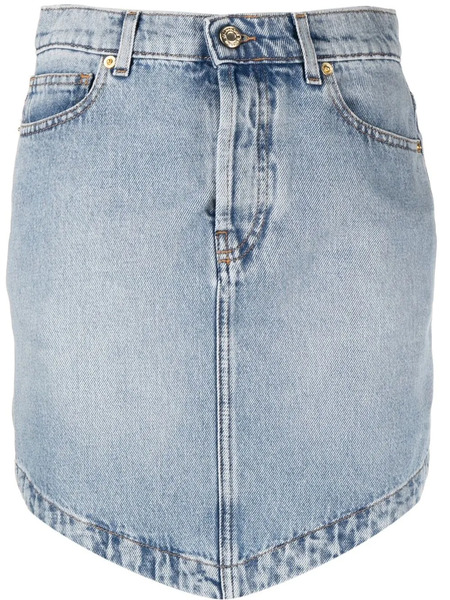  Alexandre Vauthier High-waisted Denim Skirt - Blue 