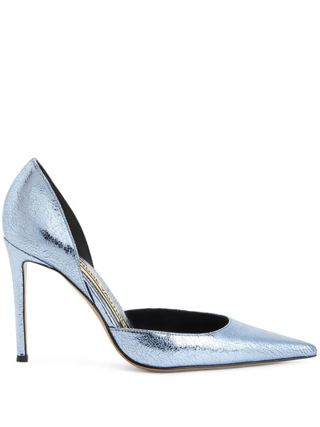  Alexandre Vauthier Metallic-effect Leather Pumps - Blue 