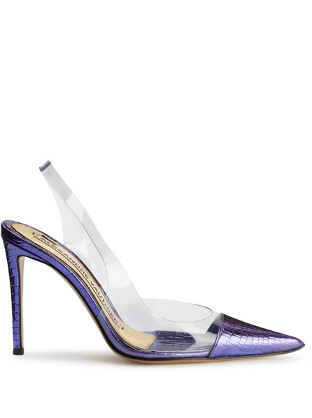  Alexandre Vauthier Metallic-finish Pumps - Blue 