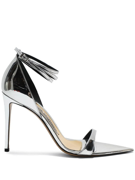  Alexandre Vauthier Metallic-leather Sandals - Silver 