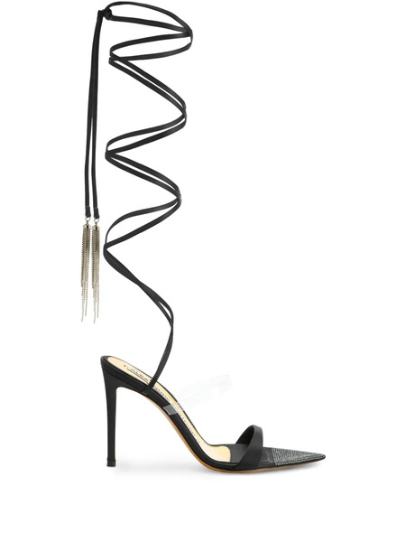  Alexandre Vauthier 105mm Mirrored-finish Stiletto Pumps - Black 