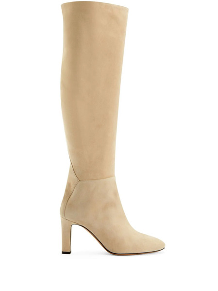  Alexandre Vauthier 100mm Panelled Knee-high Boots - Neutrals 