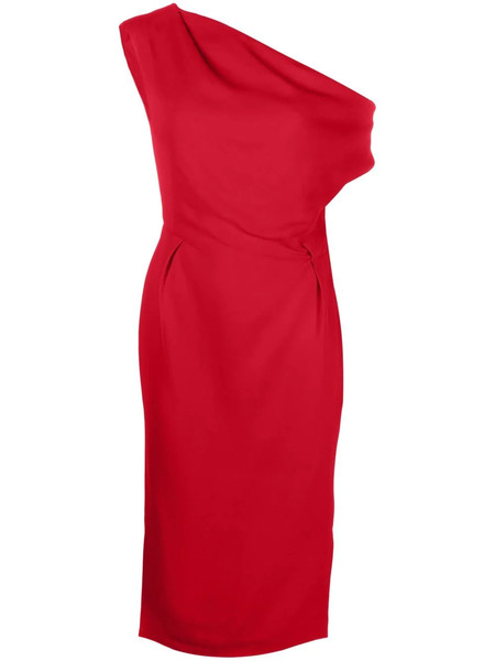  Alexandre Vauthier One-shoulder Draped Midi Dress - Red 
