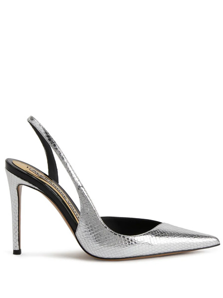  Alexandre Vauthier Snakeskin-effect Leather Pumps - Silver 