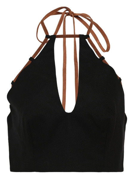  Alexia Halterneck Top - Black 