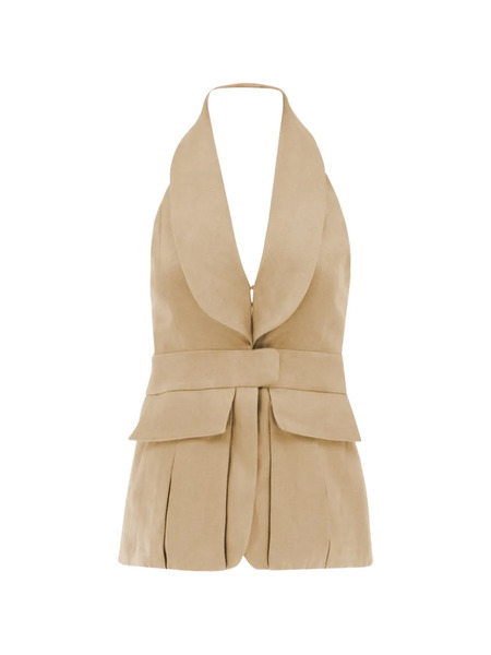  Alexis Micoli Sleeveless Vest - Neutrals 