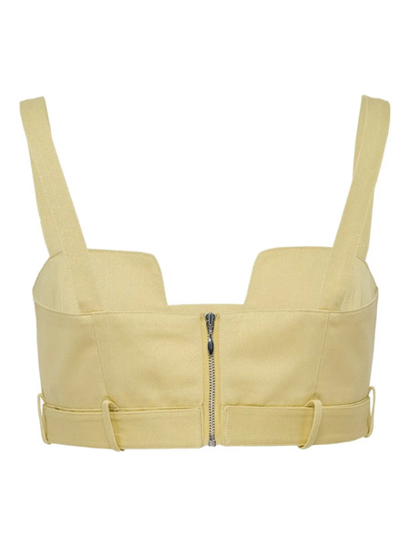  Alexis Veri Clasp-fastening Strap Top - Yellow 