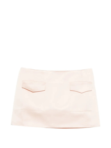  Alfie Valetta Flap-pocket Mini Skirt - Pink 