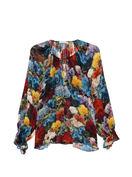  Alice + Olivia Josephine Blouse - Blue 