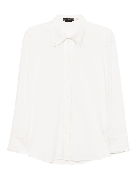  Alice + Olivia Perfect Button Down Shirt - White 