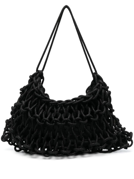  Alienina Nadia Interwoven Shoulder Bag - Black 