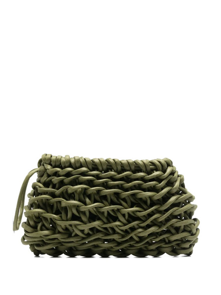  Alienina Nora Interwoven Clutch Bag - Green 