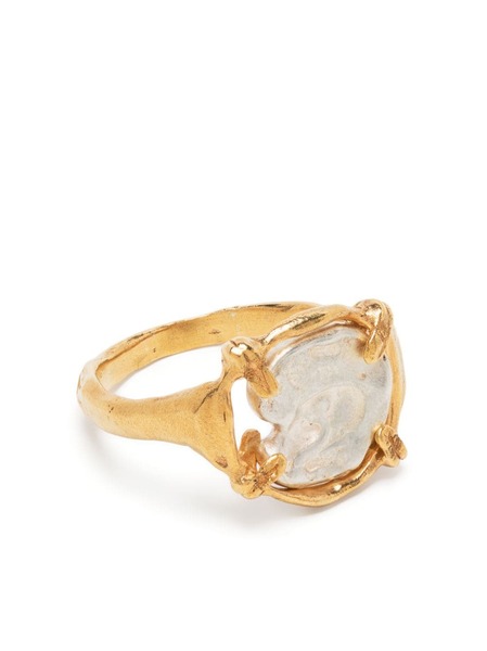  Alighieri The Gilded Frame Sterling Silver Ring - Gold 