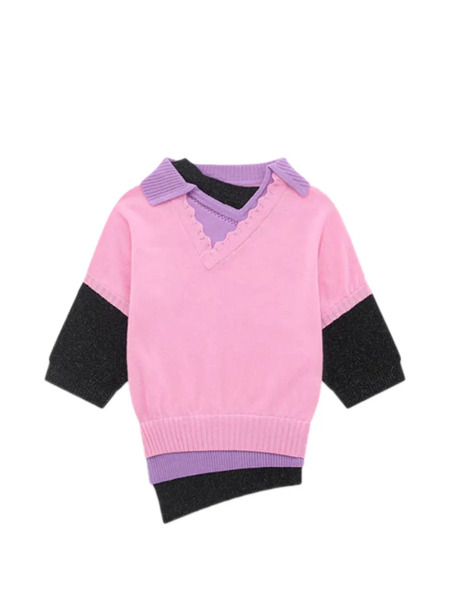  All In Collared Lace Top - Pink 