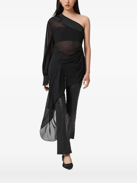 Allsaints Anaya One-shoulder Top - Black 