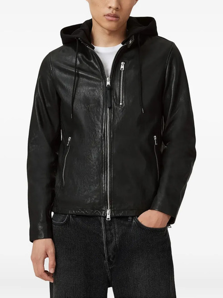  Allsaints Ashton Leather Jacket - Black 