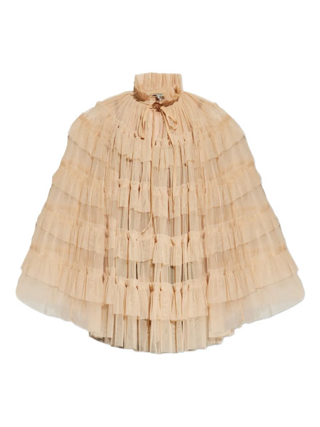  Allsaints Aude Ruffled Tie Top - Neutrals 