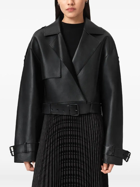  Allsaints Belted-fastening Jacket - Black 