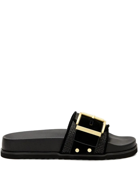  Allsaints Buckle-detailing Slides - Black 