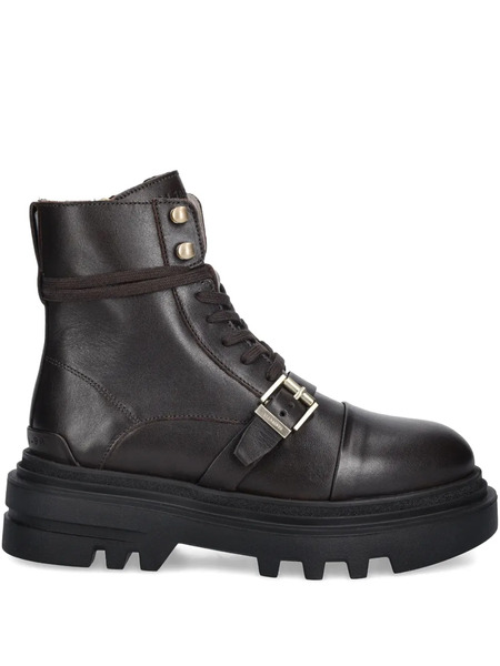  Allsaints Buckle Lace-up Boots - Brown 
