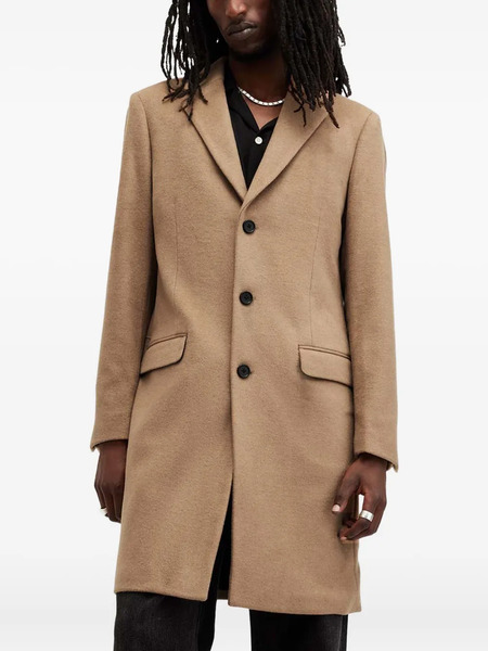  Allsaints Buttoned Single-breasted Coat - Brown 