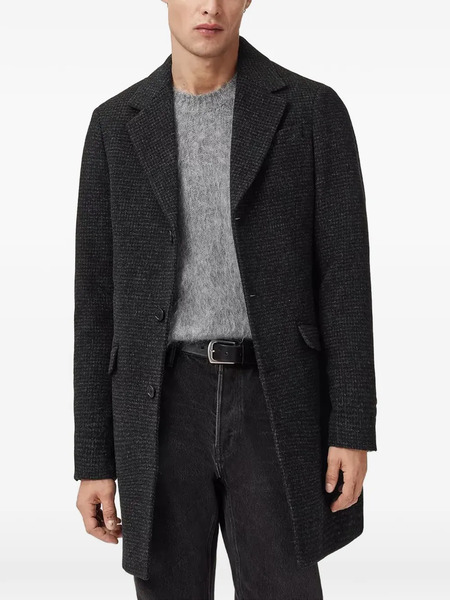  Allsaints Caspian Textured Coat - Grey 