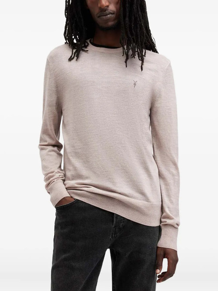  Allsaints Crew-neck Wool Sweater - Neutrals 