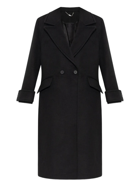  Allsaints Double-breasted Lapel Coat - Black 