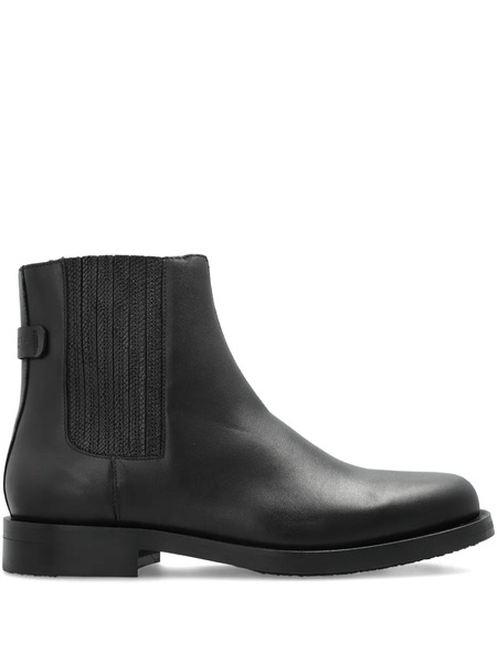  Allsaints Elastic-panel Leather Boots - Black 