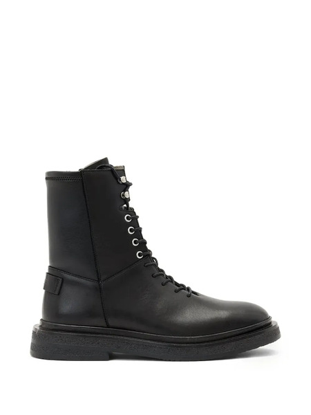  Allsaints Escher Lace-up Zip Combat Boots - Black 