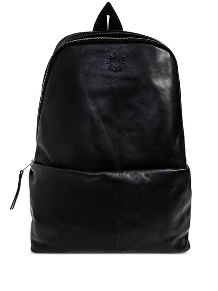  Allsaints Finn Logo-embossed Leather Backpack - Black 