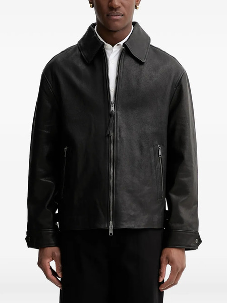 Allsaints Garrison Collared Zip Jacket - Black 