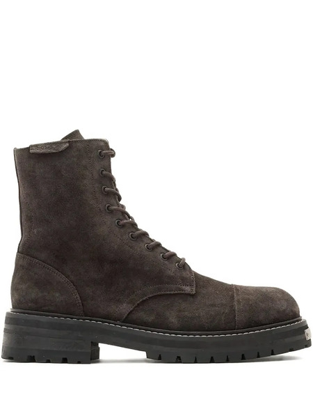  Allsaints Hank Lace-up Zip Boots - Grey 