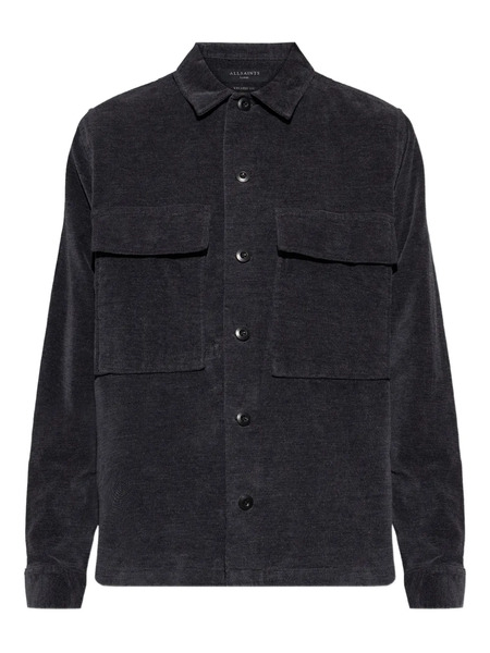 Allsaints Hawker Pocket Button Shirt - Grey 