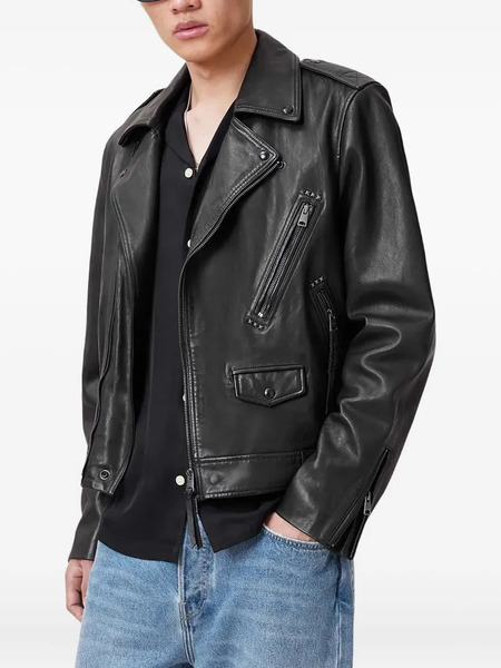  Allsaints Leather Jacket - Black 