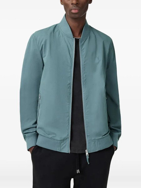  Allsaints Logo-embroidered Bomber Jacket - Blue 