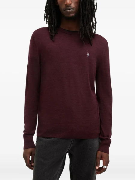  Allsaints Logo-embroidered Crew-neck Sweater 