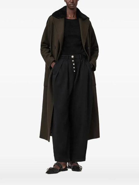  Allsaints Millie Double-breasted Coat - Green 
