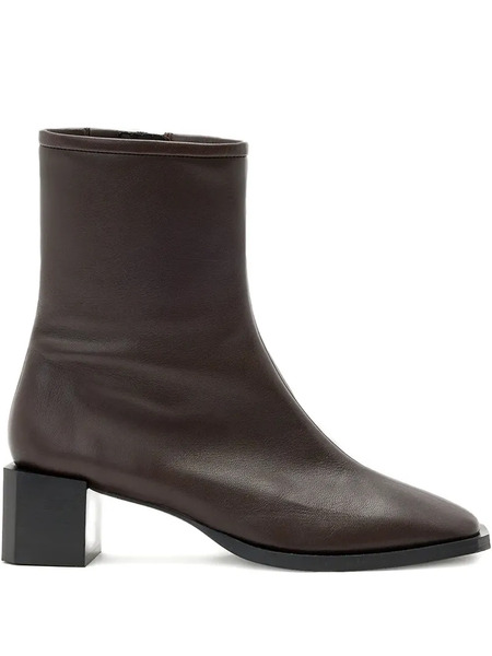  Allsaints 48mm Avril Leather Ankle Boots - Brown 