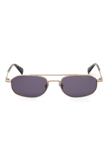  Allsaints Oval-frame Sunglasses - Gold 