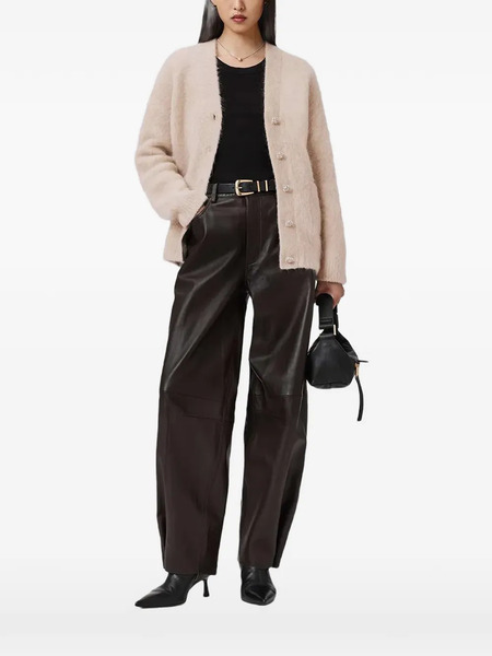  Allsaints Rubi Button Front-pocket Cardigan - Neutrals 