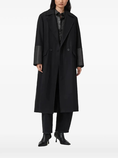  Allsaints Sellma Long-sleeve Coat - Black 