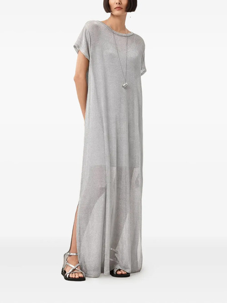  Allsaints Side-slit Maxi Dress - Grey 