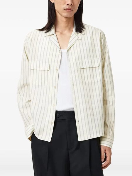  Allsaints Stanley Striped Shirt - Neutrals 