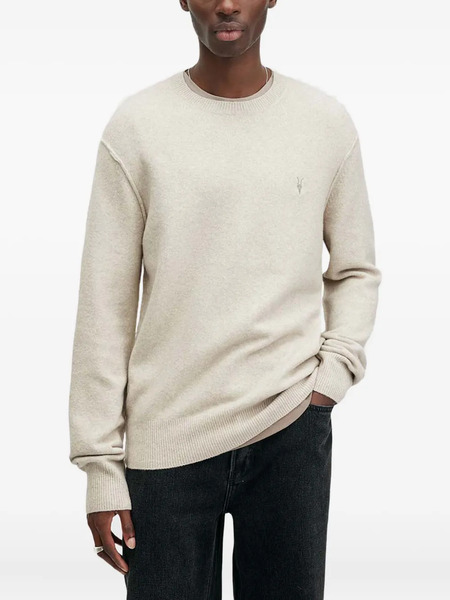  Allsaints Statten Crew-neck Sweater - Neutrals 